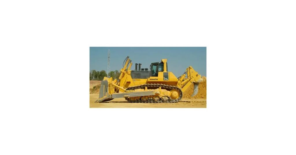 Bulldozer sur chantier de terrassement