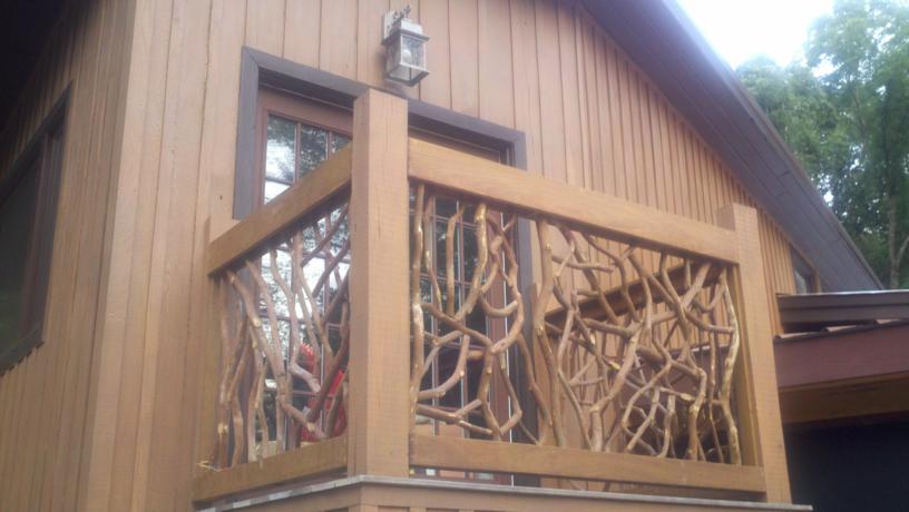 Balcon avec garde-corps pour illustrer la hauteur réglementaire