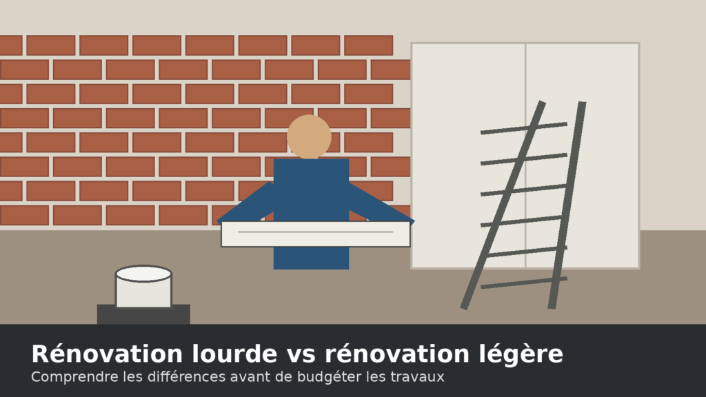 Chantier de rénovation intérieure dans une maison ancienne